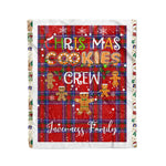 Personalized Gift Tartan Plaid Blanket Clan Inverness With Christmas Cookie Baking Crew Christmas Gift Blanket, Plaid Blanket, Christmas Fleece Blanket, Christmas Blanket, Tartan Blanket, Scottish Blanket, Scotland Blanket, Family Name Blanket, Custom Blanket, Personalized Blanket