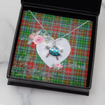 Sea Turtle Necklace Gift for My Beautiful Girlfriend Valentines Necklace Clan Muirhead Tartan Blue Turtle Necklace