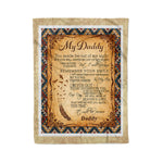 Scotstee Shop - Fleece Blanket - My Daddy You Made Be Out Of My Sight Father Day Gifts Fleece Blanket