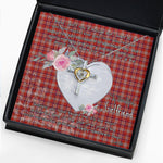 Gift For My Beautiful Girlfriend Necklace Valentine Necklace Clan Pennington Tartan Cross Dancing Necklace Scottish Tartan Jewelry