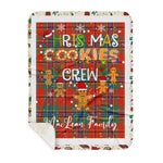 Personalized Gift Tartan Plaid Blanket Clan MacLean Of Duart With Christmas Cookie Baking Crew Christmas Gift Sherpa Blanket, tartan sherpa blanket,buffalo plaid sherpa blanket,christmas sherpa blanket,Christmas Throw Blanket,green plaid sherpa blanket,green sherpa blanket