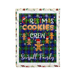 Personalized Gift Tartan Plaid Blanket Clan Sempill With Christmas Cookie Baking Crew Christmas Gift Blanket, Plaid Blanket, Christmas Fleece Blanket, Christmas Blanket, Tartan Blanket, Scottish Blanket, Scotland Blanket, Family Name Blanket, Custom Blanket, Personalized Blanket