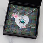 Sea Turtle Necklace Gift for My Beautiful Girlfriend Valentines Necklace Clan Nicolson Hunting Ancient Tartan Blue Turtle Necklace