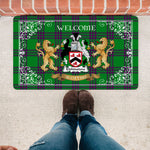 Doormat - Tartan Door Mat The Family Elphinstone Hunting Welcome Mat, Plaid Doormat Scottish