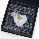 Gift For My Beautiful Girlfriend Necklace Valentine Necklace Clan Arbuthnott Tartan Cross Dancing Necklace Scottish Tartan Jewelry