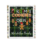 Personalized Gift Tartan Plaid Blanket Clan MacArthur Modern With Christmas Cookie Baking Crew Christmas Gift Blanket, Plaid Blanket, Christmas Fleece Blanket, Christmas Blanket, Tartan Blanket, Scottish Blanket, Scotland Blanket, Family Name Blanket, Custom Blanket, Personalized Blanket