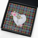 Gift For My Beautiful Girlfriend Necklace Valentine Necklace Clan Norvel Tartan Cross Dancing Necklace Scottish Tartan Jewelry