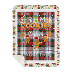 Personalized Gift Tartan Plaid Blanket Clan MacDuff Dress Modern With Christmas Cookie Baking Crew Christmas Gift Sherpa Blanket, tartan sherpa blanket,buffalo plaid sherpa blanket,christmas sherpa blanket,Christmas Throw Blanket,green plaid sherpa blanket,green sherpa blanket