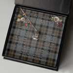 To My Beautiful Soulmate Necklace In Your Eyes I Have Found My Home Clan MacKay Weathered Tartan Crown Pendant Necklace