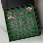To My Beautiful Soulmate Necklace In Your Eyes I Have Found My Home Clan Lundin Tartan Crown Pendant Necklace
