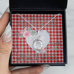 Rising Phoenix Necklace - Valentine Necklace Clan Lennox Dress Tartan Gift for Girlfriend, Gift for My Wife Rising Phoenix Necklace