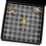 To My Beautiful Soulmate Sunflower Necklace In Your Eyes I Have Found My Home Clan Glendinning Tartan Jewelry For Girlfriend, Tartan Sunflower Pendant Necklace, Scottish Tartan Jewelry, valentine necklace, necklace girlfriend, necklace for wife, cute necklaces for girlfriend, jewelry for girlfriend, to my soulmate necklace, to my future wife necklace