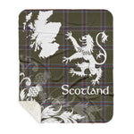 Sherpa Blanket - Tartan Blanket Thistle and Lion Scottish Clan Renn Faire Plaid Blanket, plaid sherpa blanket queen,purple sherpa blanket,queen sherpa blanket,queen size sherpa blanket,red sherpa blanket,scottish tartan blankets,sherpa blanket,sherpa christmas blanket