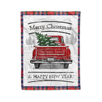 Tartan Blanket Vintage Red Truck with Christmas Tree Family Scottish Clan MacFarlane Modern plaid blanket, red plaid blanket, buffalo plaid blanket, green plaid blanket, plaid fleece blanket, blue plaid blanket, red tartan blanket, tartan plaid blanket, black and white plaid blanket, , christmas plaid blanket, orange plaid blanket, tartan plaid throw blanket, pink plaid blanket, brown plaid blanket, buffalo check blanket
