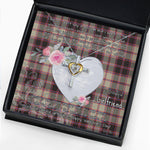 Gift For My Beautiful Girlfriend Necklace Valentine Necklace Clan MacPherson Hunting Ancient Tartan Cross Dancing Necklace Scottish Tartan Jewelry