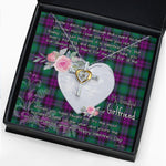 Gift For My Beautiful Girlfriend Necklace Valentine Necklace Clan MacArthur Milton Tartan Cross Dancing Necklace Scottish Tartan Jewelry
