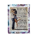 Scotstee Shop - Personalized Gift Letter To My Wife Present Love Quotes I love My Wife So Much Family Gifts Fleece Blanket