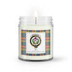 Soy Wax Candle - Buffalo Plaid Candle Clan Crest Badge Buchanan Ancient Tartan Plaid Soy Wax Candle, oil candle, candle handmade, wax candle, soy wax, nature wax, natural soy wax, natural soy candles, natural candle