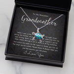 Opal Turtle Necklace - Grandmother Necklace, To My Beautiful Grandmother Necklace, Mother's Day Gift For Grandma Grandmother, Thank You