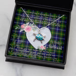 Sea Turtle Necklace Gift for My Beautiful Girlfriend Valentines Necklace Clan MacNeill Of Barra Tartan Blue Turtle Necklace