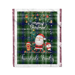 Personalized Gift Tartan Plaid Blanket Clan Tweedside With Funny Santa Snowman Reindeer Merry Christmas Fleece Blanket, Home Living Room, Plaid Blanket, Tartan Blanket, Scottish Blanket, Buffalo fleece blanket, Christmas Blanket