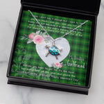 Sea Turtle Necklace Gift for My Beautiful Girlfriend Valentines Necklace Clan Arthur Tartan Blue Turtle Necklace