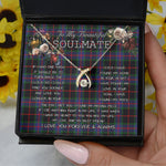 To My Beautiful Soulmate Necklace In Your Eyes I Have Found My Home Clan Nairn Tartan Wishbone Dancing Necklace