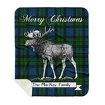 Scotstee Shop Plaid Tartan Blanket With Moose Clan MacKay Plaid Blanket, plaid blanket australia,plaid blanket canada,plaid christmas blanket,plaid fleece sherpa blanket,plaid sherpa blanket canada,plaid sherpa blanket lipstick,plaid sherpa blanket pink,plaid sherpa blanket queen