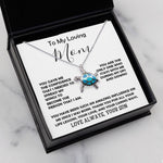 Opal Turtle Necklace - To My Loving Mom - Love Always Your Son Necklace