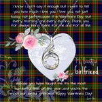 Rising Phoenix Necklace - Valentine Necklace Clan Clelland Tartan Gift for Girlfriend, Gift for My Wife Rising Phoenix Necklace