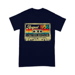 65th Birthday Music Decorations Vintage August 1956 Cassette Tape Birthday Shirt - Scotstee Shop