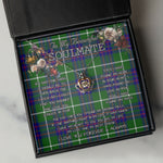 To My Beautiful Soulmate Necklace In Your Eyes I Have Found My Home Clan MacIntyre Hunting Modern Tartan Crown Pendant Necklace