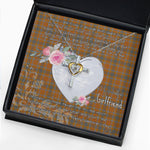 Gift For My Beautiful Girlfriend Necklace Valentine Necklace Clan Jardine Tartan Cross Dancing Necklace Scottish Tartan Jewelry