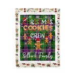 Personalized Gift Tartan Plaid Blanket Clan Selkirk With Christmas Cookie Baking Crew Christmas Gift Blanket, Plaid Blanket, Christmas Fleece Blanket, Christmas Blanket, Tartan Blanket, Scottish Blanket, Scotland Blanket, Family Name Blanket, Custom Blanket, Personalized Blanket