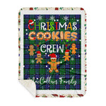 Personalized Gift Tartan Plaid Blanket Clan MacCallum Modern With Christmas Cookie Baking Crew Christmas Gift Sherpa Blanket, tartan sherpa blanket,buffalo plaid sherpa blanket,christmas sherpa blanket,Christmas Throw Blanket,green plaid sherpa blanket,green sherpa blanket