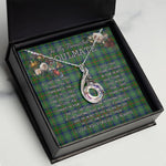 To My Beautiful Soulmate Necklace In Your Eyes I Have Found My Home Clan Cranstoun Tartan Rising Phoenix Necklace