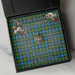 To My Beautiful Soulmate Necklace In Your Eyes I Have Found My Home Clan Grant Hunting Tartan Crown Pendant Necklace