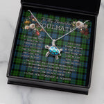 Sea Turtle Necklace To My Beautiful Soulmate Necklace In Your Eyes I Have Found My Home Clan MacKie Tartan Blue Turtle Necklace