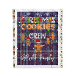 Personalized Gift Tartan Plaid Blanket Clan RCAF With Christmas Cookie Baking Crew Christmas Gift Blanket, Plaid Blanket, Christmas Fleece Blanket, Christmas Blanket, Tartan Blanket, Scottish Blanket, Scotland Blanket, Family Name Blanket, Custom Blanket, Personalized Blanket