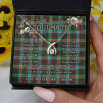 To My Beautiful Soulmate Necklace In Your Eyes I Have Found My Home Clan Brodie Tartan Wishbone Dancing Necklace