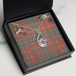 To My Beautiful Soulmate Necklace In Your Eyes I Have Found My Home Clan MacDougall Ancient Tartan Rising Phoenix Necklace