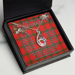 To My Beautiful Soulmate Necklace In Your Eyes I Have Found My Home Clan MacDonald of Sleat Tartan Rising Phoenix Necklace
