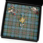 To My Beautiful Soulmate Sunflower Necklace In Your Eyes I Have Found My Home Clan Porterfield Tartan Jewelry For Girlfriend, Tartan Sunflower Pendant Necklace, Scottish Tartan Jewelry, valentine necklace, necklace girlfriend, necklace for wife, cute necklaces for girlfriend, jewelry for girlfriend, to my soulmate necklace, to my future wife necklace