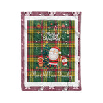 Personalized Gift Tartan Plaid Blanket Clan MacMillan Ancient With Funny Santa Snowman Reindeer Merry Christmas Fleece Blanket, Home Living Room, Plaid Blanket, Tartan Blanket, Scottish Blanket, Buffalo fleece blanket, Christmas Blanket