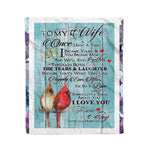 Scotstee Shop - Personalized Letter Love Quote For Wife, Couple Love Gift, Love Wife Gift Fleece Blanket