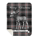Scotstee Shop Plaid Tartan Blanket With Moose Clan Moffat Plaid Blanket, plaid blanket australia,plaid blanket canada,plaid christmas blanket,plaid fleece sherpa blanket,plaid sherpa blanket canada,plaid sherpa blanket lipstick,plaid sherpa blanket pink,plaid sherpa blanket queen