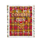 Personalized Gift Tartan Plaid Blanket Clan Scrymgeour With Christmas Cookie Baking Crew Christmas Gift Blanket, Plaid Blanket, Christmas Fleece Blanket, Christmas Blanket, Tartan Blanket, Scottish Blanket, Scotland Blanket, Family Name Blanket, Custom Blanket, Personalized Blanket