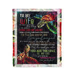 Scotstee Shop - Personalized Gift Letter To My Wife New Home Decoration Family Love Gifts Fleece Blanket