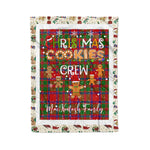Personalized Gift Tartan Plaid Blanket Clan MacKintosh Modern With Christmas Cookie Baking Crew Christmas Gift Blanket, Plaid Blanket, Christmas Fleece Blanket, Christmas Blanket, Tartan Blanket, Scottish Blanket, Scotland Blanket, Family Name Blanket, Custom Blanket, Personalized Blanket