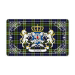 Doormat - Welcome Mat Scottish Colquhoun Modern Clan Badge Tartan Door Mat, Plaid Doormat